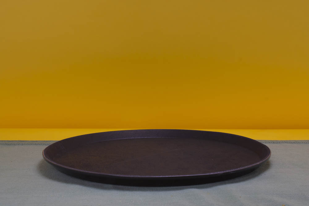 Plateau rond noir D40
