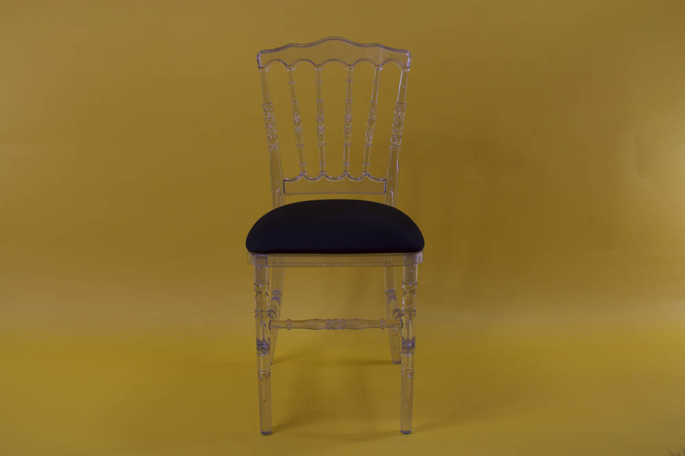 Chaise Napoléon Cristal - galette noire